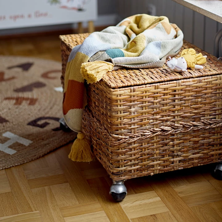 Bloomingville - Vigge Deken 100 X 80 Cm, Geel 7 Bloomingville - Vigge Deken 100 X 80 Cm, Geel - Afbeelding 5