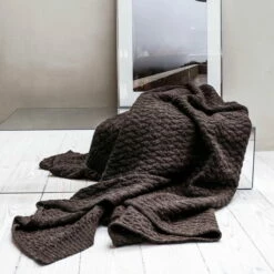 Elvang - Sailor Deken, Bruin -CONNOX Winkel Elvang Sailor Decke braun Bild Ambiente