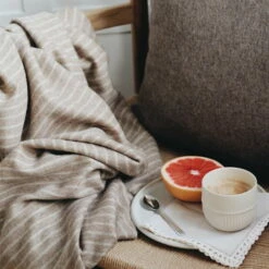 Elvang - Stripes Plafond 11 Elvang - Stripes Plafond -CONNOX Winkel Elvang Stripes Decke kamel Grapefruit Ambiente