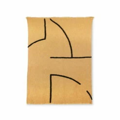 HKliving - Deken Met Streepjesmotief