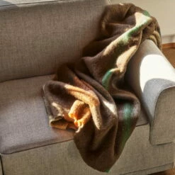 Hübsch Interior - Graphic Plafond 10 Hübsch Interior - Graphic Plafond -CONNOX Winkel Huebsch Interior Graphic Decke 140 x 200 cm braun mehrfarbig Situation 2