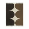 Marimekko - Härkä Wollen Deken, 130 X 170 Cm, Houtskool / Bruin / Linnen -CONNOX Winkel Marimekko Harka Wolldecke 130 x 170 cm charcoal braun linen