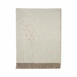 CONNOX Winkel -CONNOX Winkel Marimekko Kuiskaus Wolldecke 130 x 170 cm grau off white gefaltet