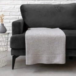 CONNOX Winkel -CONNOX Winkel Studio Zondag Pergamon Decke 130 x 170 cm hellgrau Situation 1