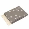 Vitra - Eames Woolen Dekenstip Eames Woolen Dot 1 Vitra - Eames Woolen Dekenstip Eames Woolen Dot -CONNOX Winkel Vitra Eames Wolldecke Dot Pattern taupe Freisteller